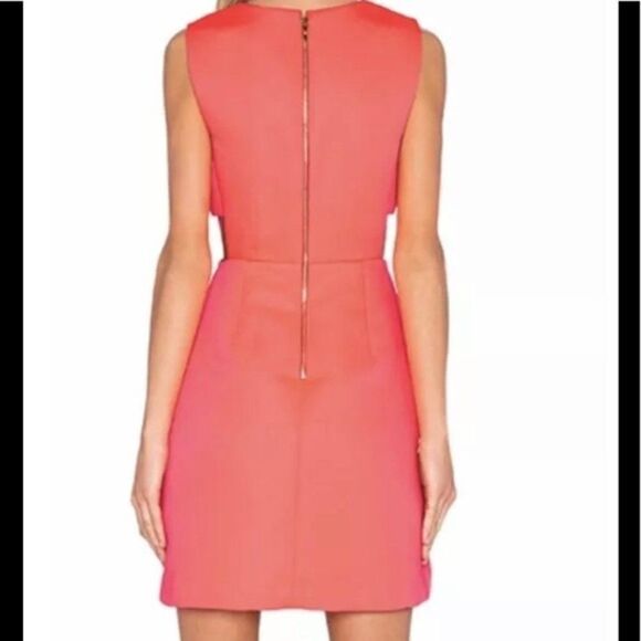 Kate Spade Womens Dress Short Neon Pink A-Line Cutouts Party Fashion Fresh Air 4 - Picture 6 of 7